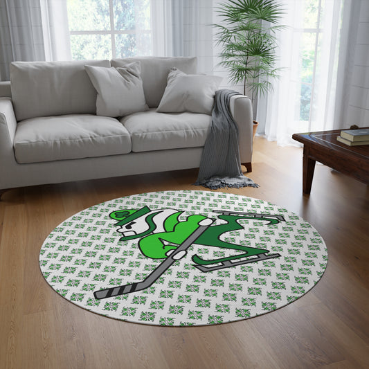 IRISH HOCKEY_PATTERN-Round Rug