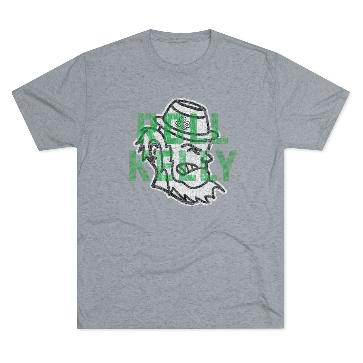 ROLL KELLY_MASCOT_overprint collection-Unisex Tri-Blend Crew Tee