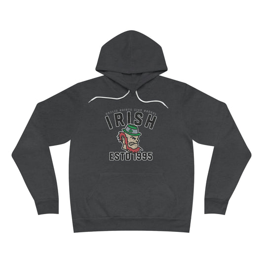 IRISH ESTD 1995_LEPRECHAUN_DUBLIN SCIOTO HIGH SCHOOL-Unisex Sponge Fleece Pullover Hoodie