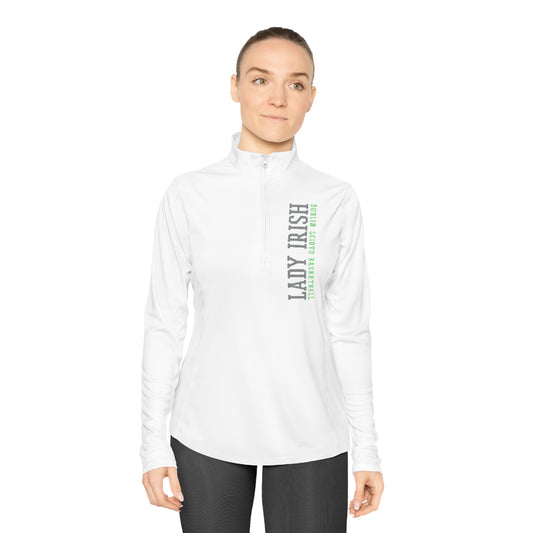 LADY IRISH BASKETBALL-vertical-Ladies Quarter-Zip Pullover