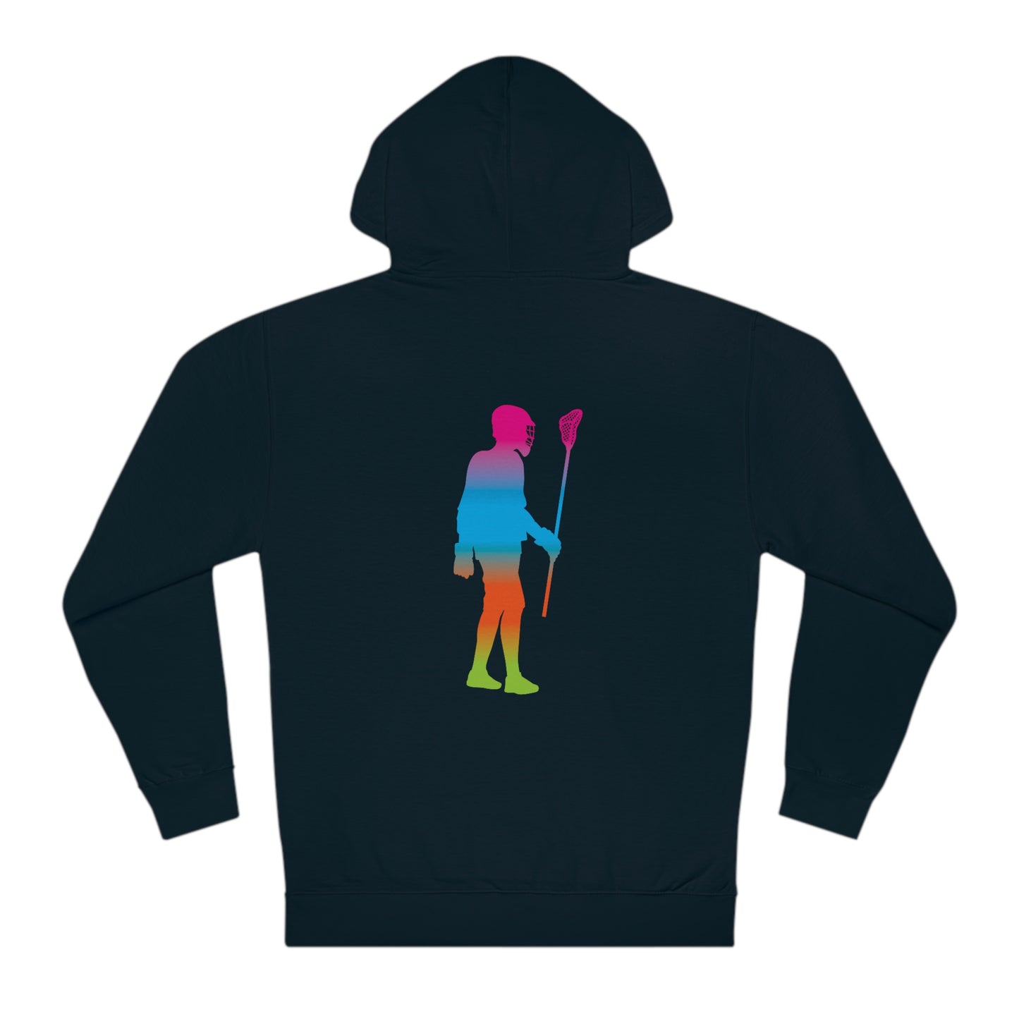 COLOR FADE OHIO LACROSSE_(back) LAX PLAYER-Unisex Hooded Sweatshirt