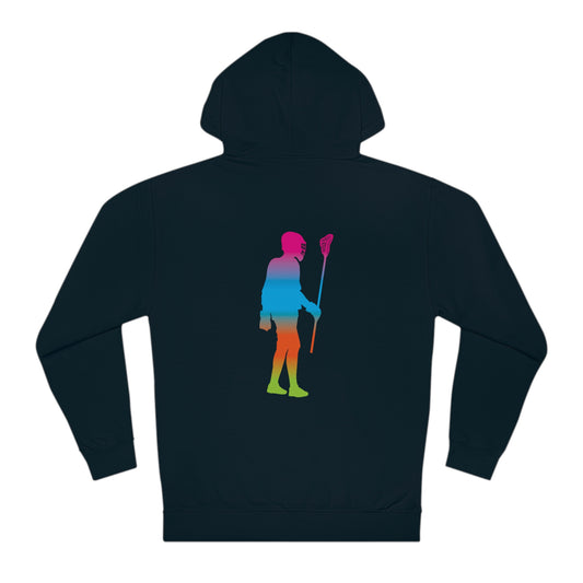 COLOR FADE OHIO LACROSSE_(back) LAX PLAYER-Unisex Hooded Sweatshirt