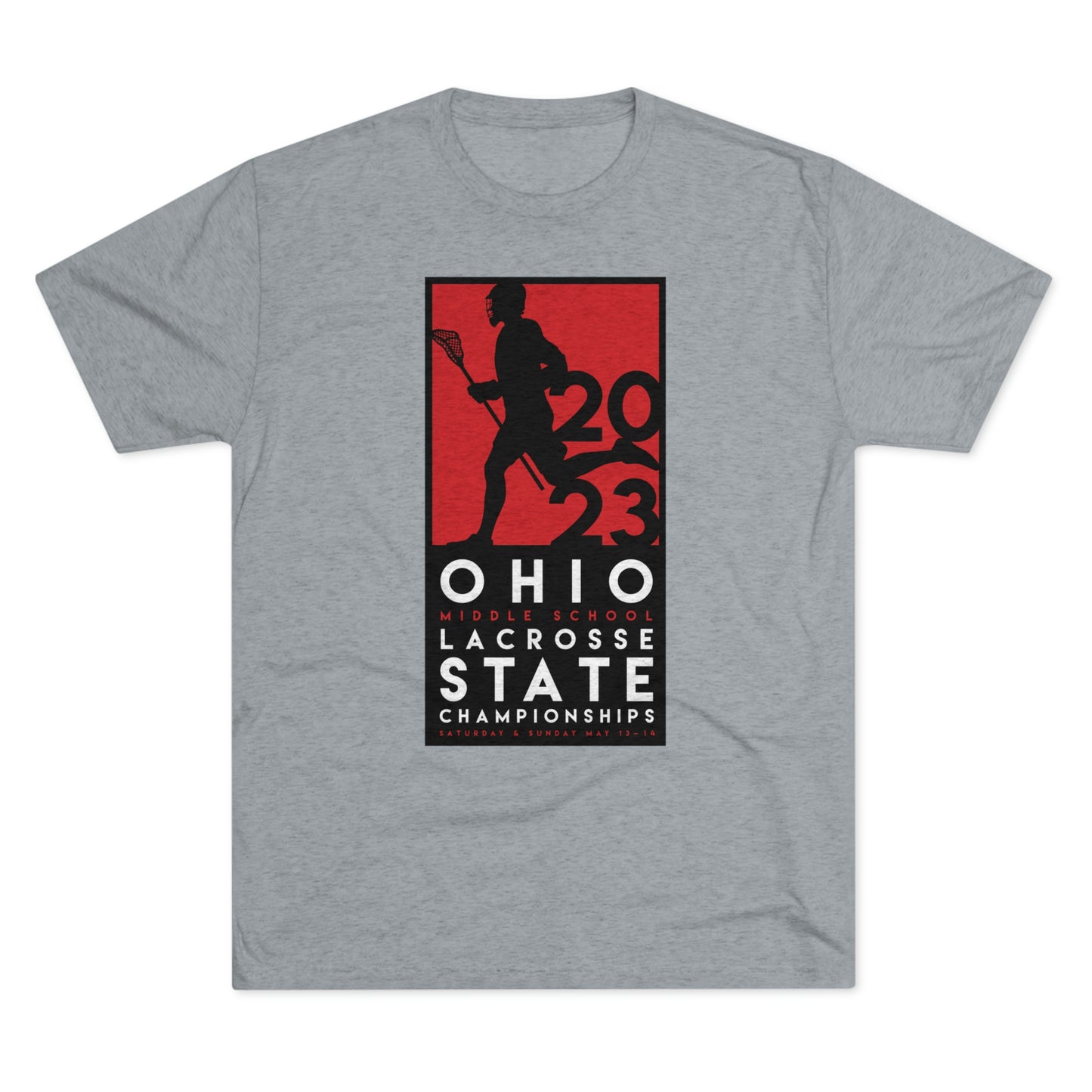 (no distress) 2023 PLAYER_STATE MIDDLE SCHOOL TOURNAMENT-Unisex Tri-Blend Crew Tee