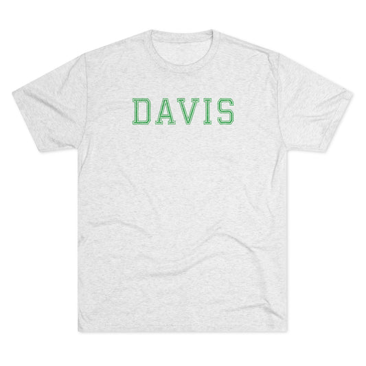 DAVIS-Unisex Tri-Blend Crew Tee