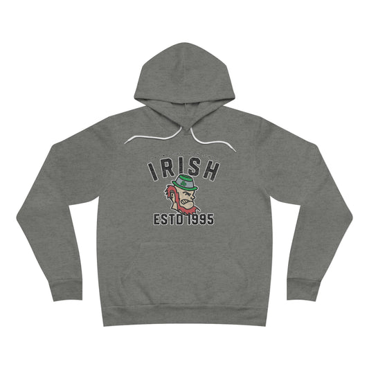 IRISH ESTD 1995_LEPRECHAUN_DUBLIN SCIOTO HIGH SCHOOL-Unisex Sponge Fleece Pullover Hoodie