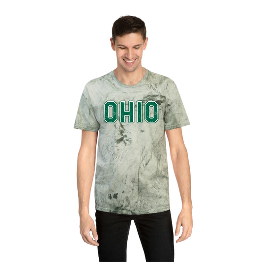 O H I O - GREEN_COLOR BLAST-Unisex Color Blast T-Shirt