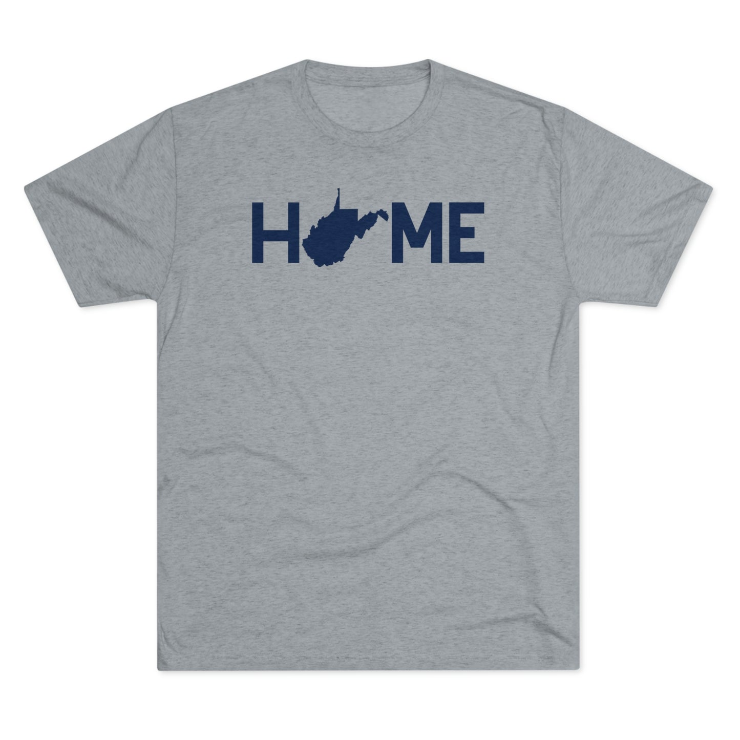 HOME_WV STATE SHAPE SUBSTITUTION-Unisex Tri-Blend Crew Tee