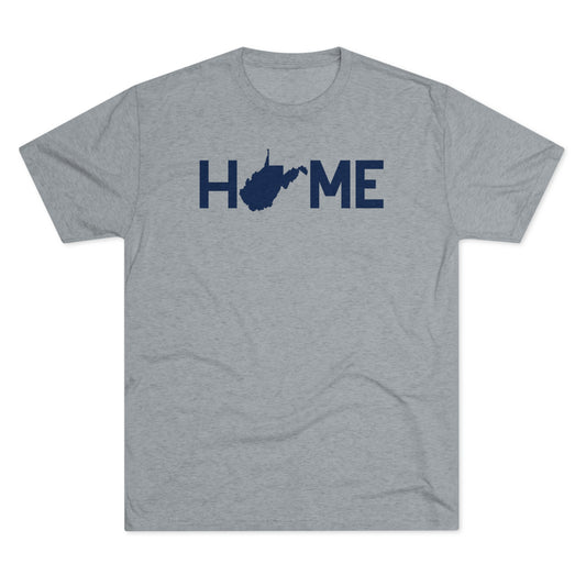 HOME_WV STATE SHAPE SUBSTITUTION-Unisex Tri-Blend Crew Tee