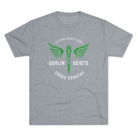 Scioto XC Winged Spike-Men's Tri-Blend Crew Tee