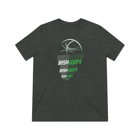 IRISH HOOPS-Ball in Net - Men's Tri-Blend Crew Tee