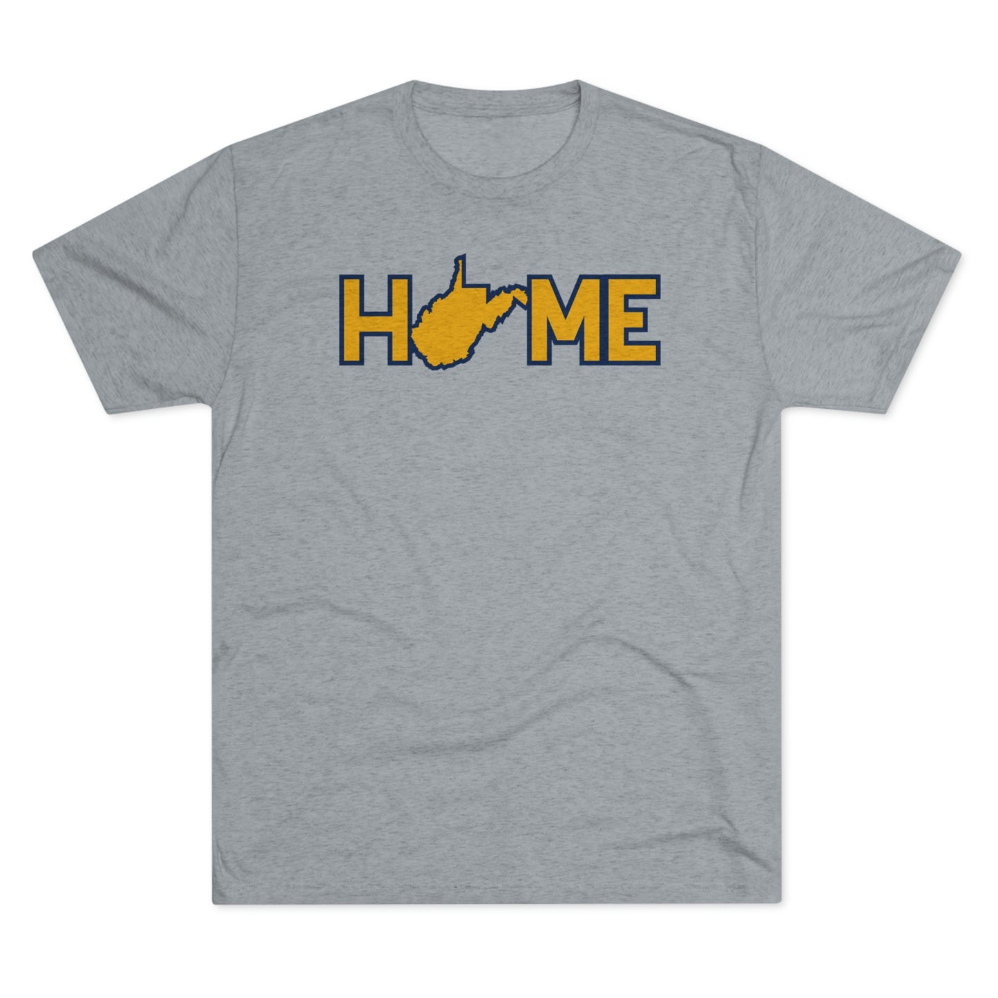 HOME_WV STATE SUBSTITUTE_OUTLINE-Unisex Tri-Blend Crew Tee