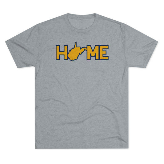 HOME_WV STATE SUBSTITUTE_OUTLINE-Unisex Tri-Blend Crew Tee