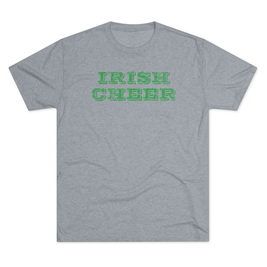 IRISH CHEER_3D_outline-Unisex Tri-Blend Crew Tee