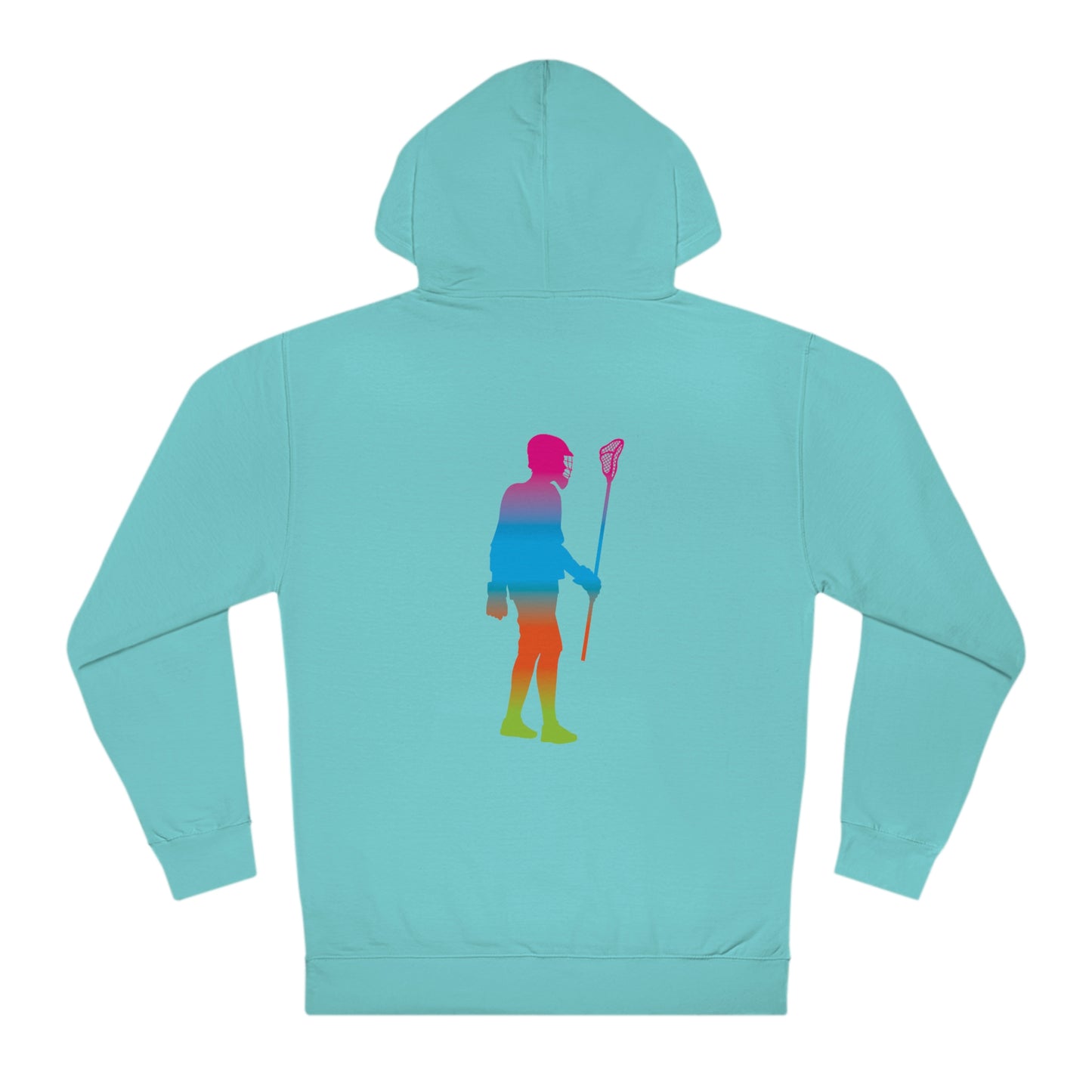 COLOR FADE OHIO LACROSSE_(back) LAX PLAYER-Unisex Hooded Sweatshirt