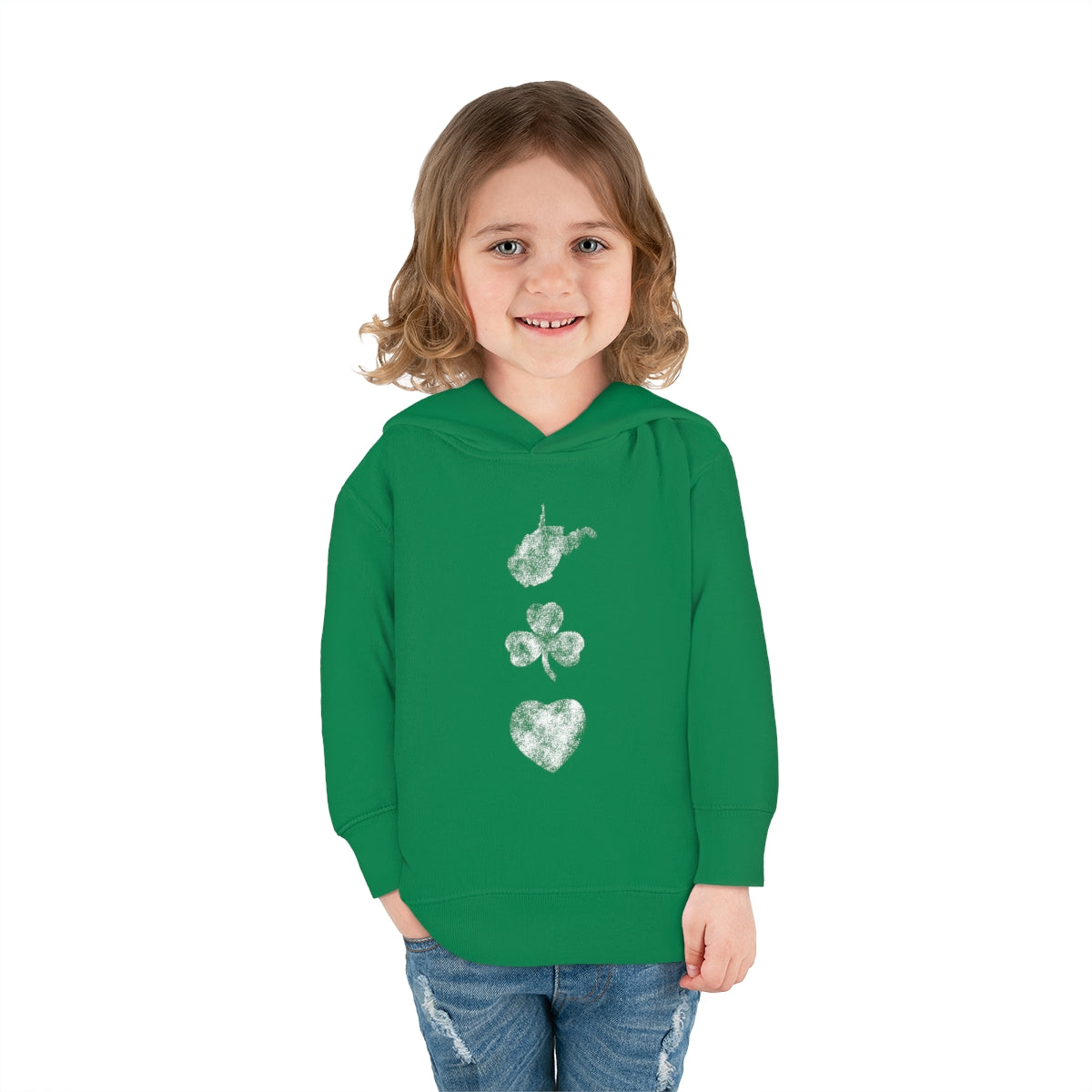 WV LOVE FOR COACH JOE-Toddler Pullover Fleece Hoodie