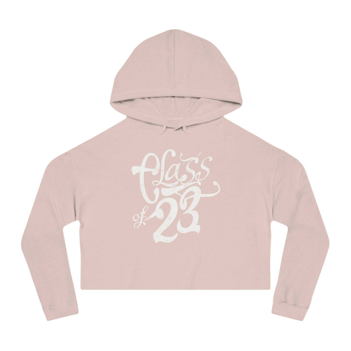 CLASS OF 23_handscripted_Women’s Cropped Hooded Sweatshirt