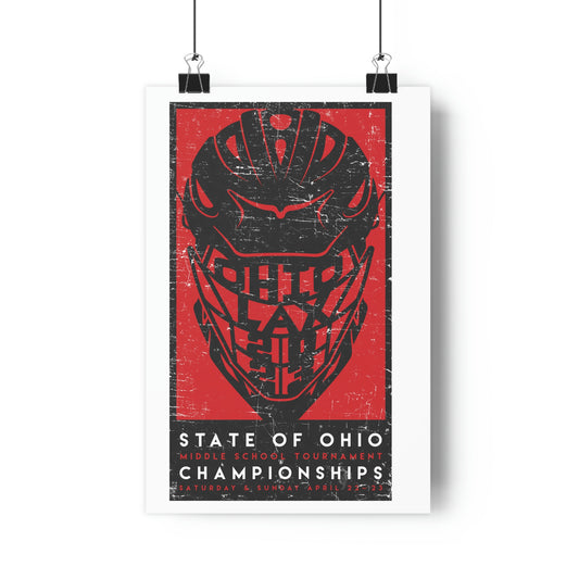 LTD_12x18 2023 HELMENT_OH LAX TOURN POSTER-Premium Poster