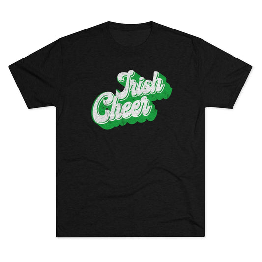 IRISH CHEER_Dimensional_Distressed-Unisex Tri-Blend Crew Tee