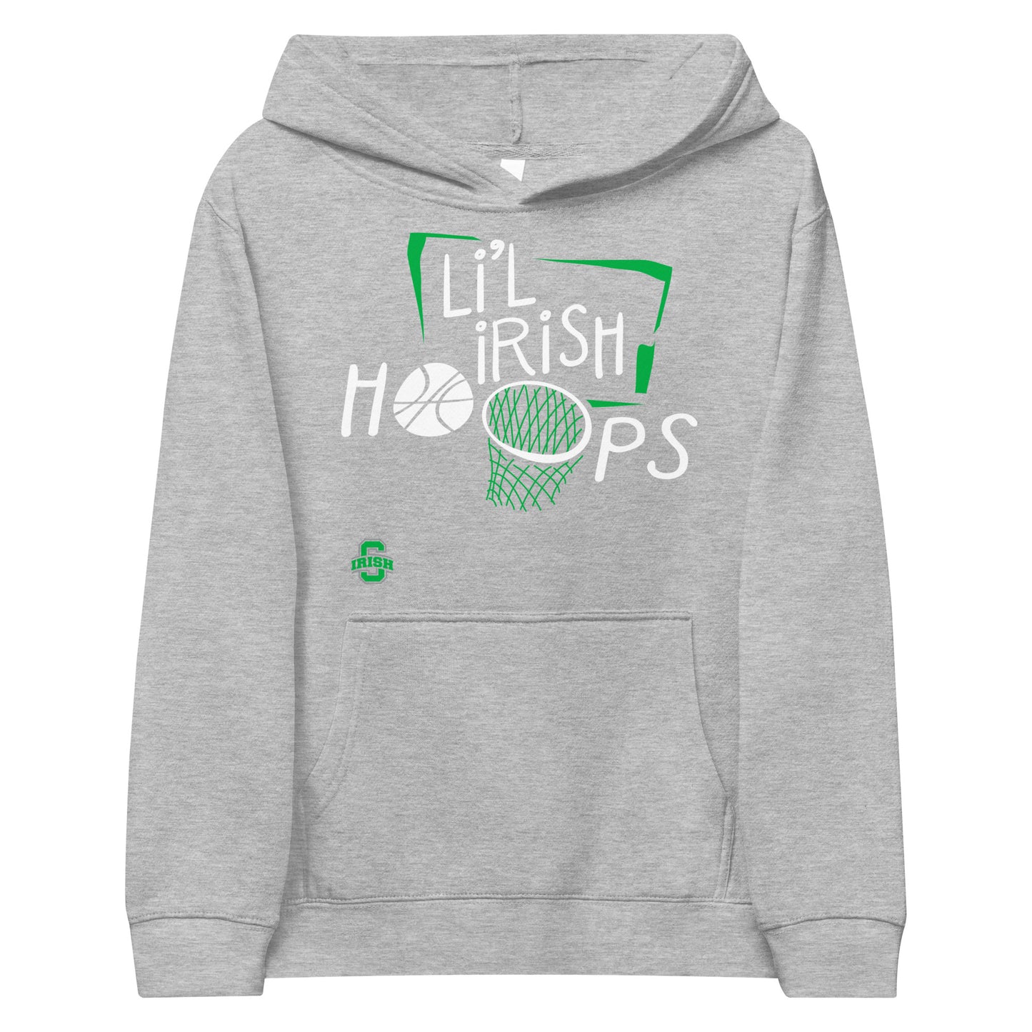 LI’L IRISH HOOPS_SCIOTO LOGO-Kids fleece hoodie