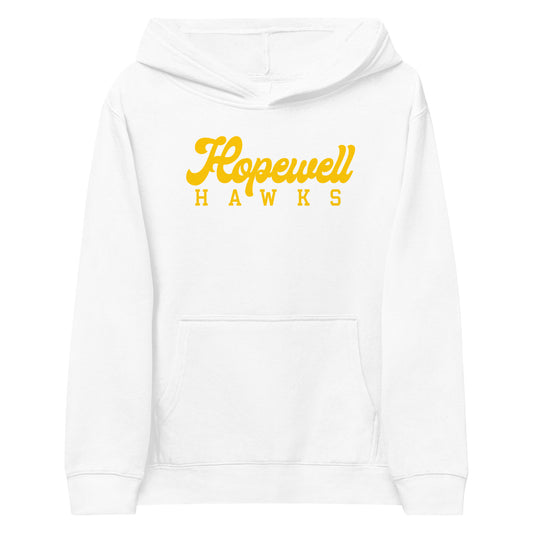 HOPEWELL_SCRIPT_HAWKS-Kids fleece hoodie
