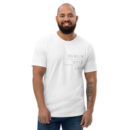 DUBLIN OH USA_Longitude-Latitude-Short Sleeve T-shirt