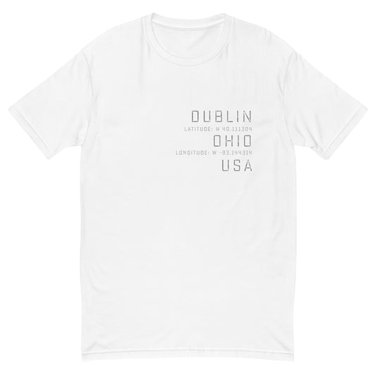 DUBLIN OH USA_Longitude-Latitude-Short Sleeve T-shirt