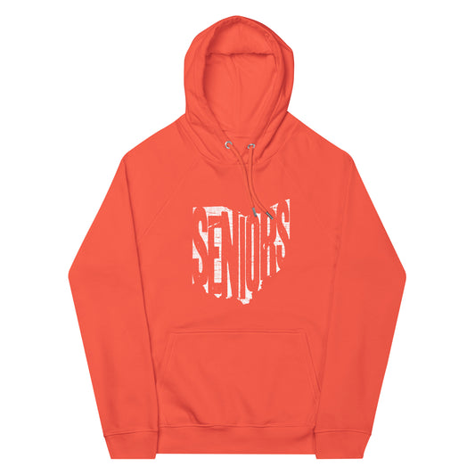 SENIORS (knockout) OH STATE SHAPE-Unisex eco raglan hoodie