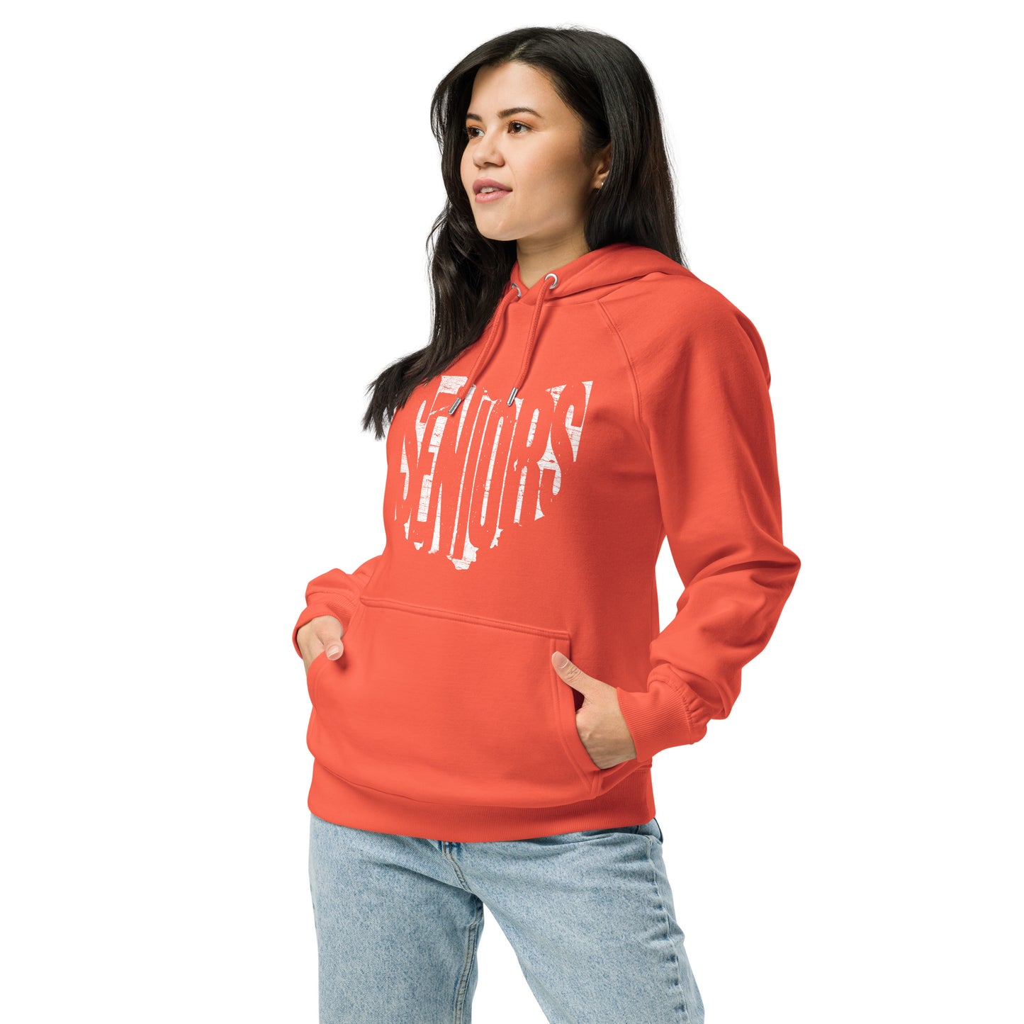 SENIORS (knockout) OH STATE SHAPE-Unisex eco raglan hoodie
