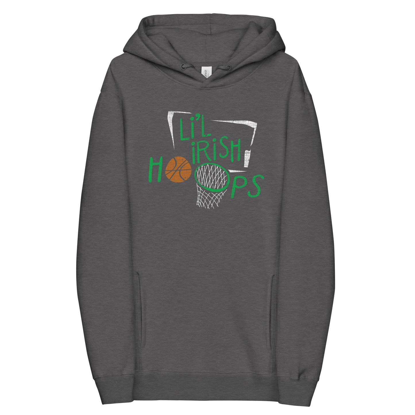LITTLE IRISH_Original graphic_distressed-(side pockets)-Unisex fashion hoodie