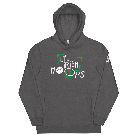 LI'L IRISH HOOPS_SCIOTO LOGO (sleeve)-Unisex fashion hoodie