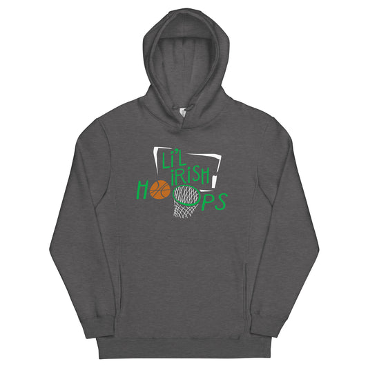 LITTLE IRISH_Original graphic_distressed-(side pockets)-Unisex fashion hoodie