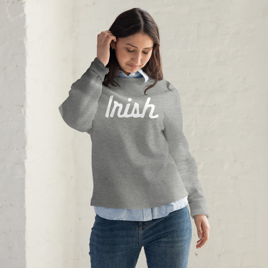 IRISH_SCRIPT_Triblend-Unisex fashion sweatshirt
