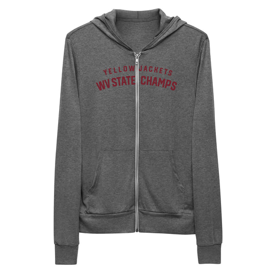 YELLOWJACKETS STATE CHAMPS-arch-Unisex zip hoodie