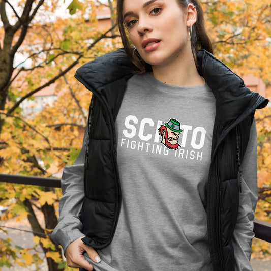 SCIOTO FIGHTING IRISH-MASCOT FEATURE-Unisex Long Sleeve Tee