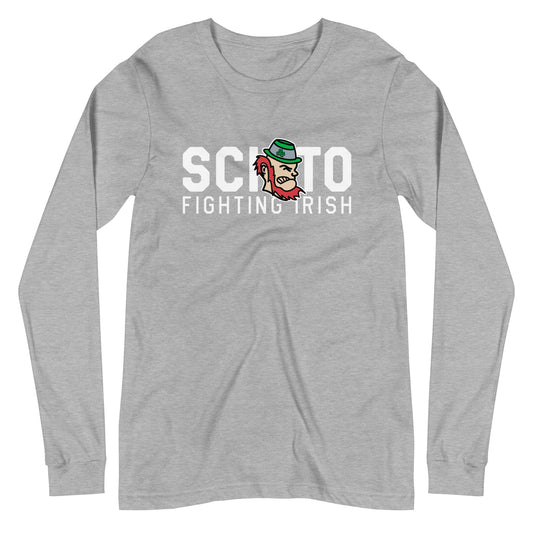 SCIOTO FIGHTING IRISH-MASCOT FEATURE-Unisex Long Sleeve Tee