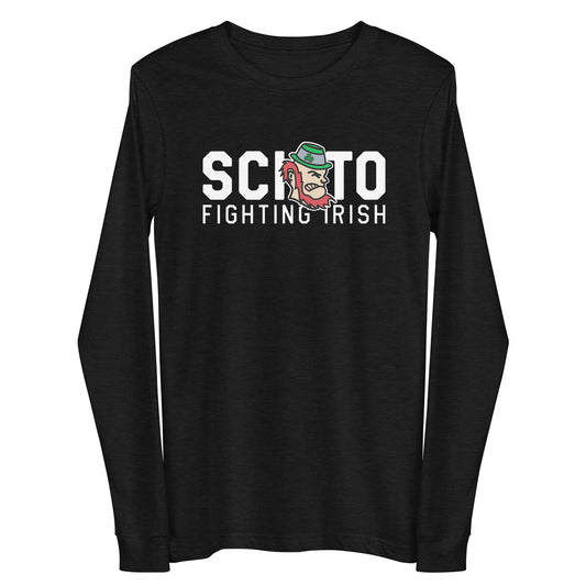 SCIOTO FIGHTING IRISH-MASCOT FEATURE-Unisex Long Sleeve Tee