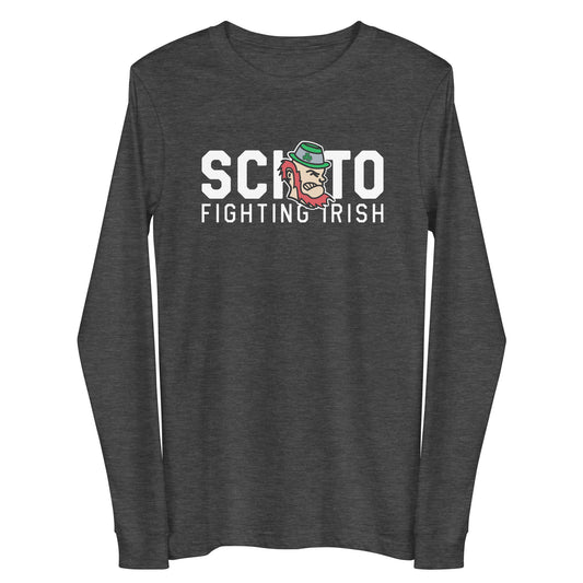 SCIOTO FIGHTING IRISH-MASCOT FEATURE-Unisex Long Sleeve Tee