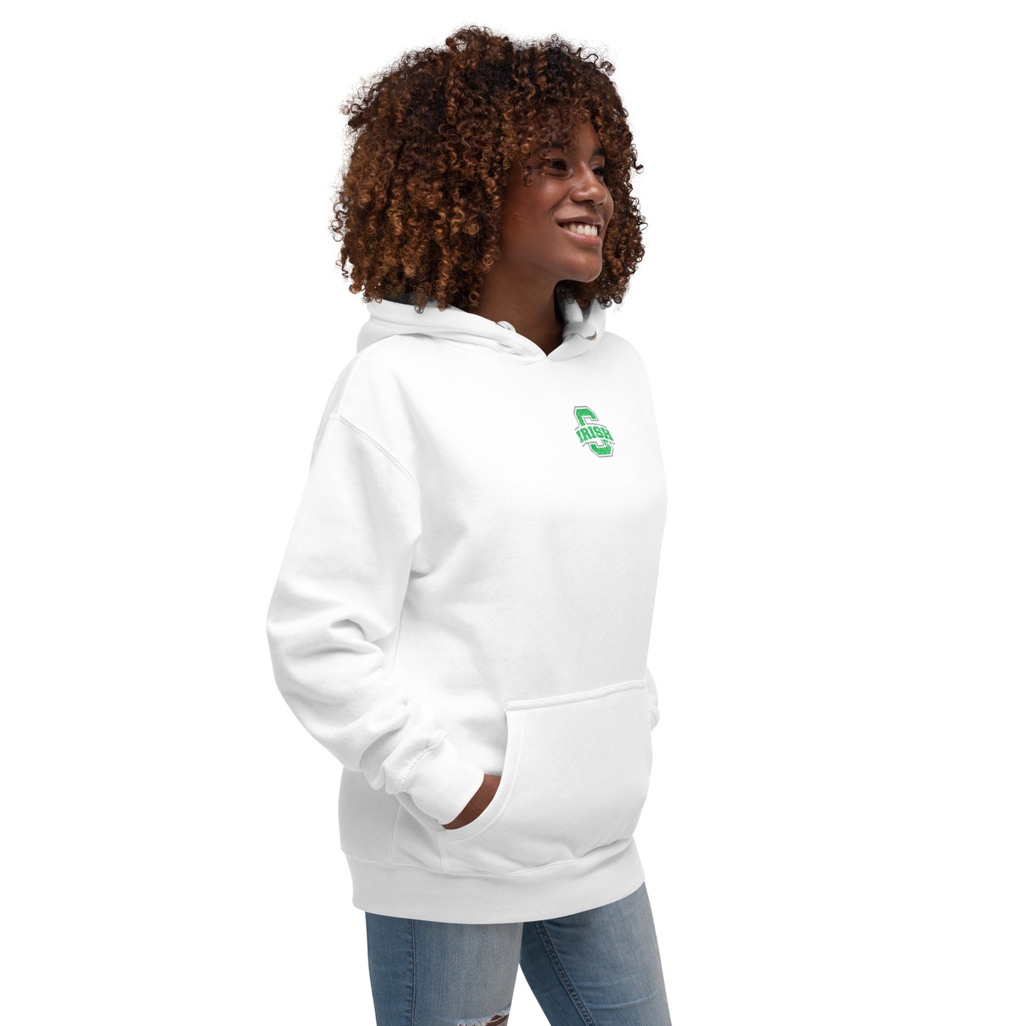 SCIOTO LOGO-Distressed_SCIOTO IRISH (sleeve)-Unisex Hoodie