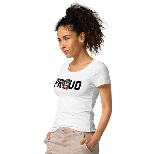 PROUD-IRISH MASCOT FEATURE-Women’s basic organic t-shirt
