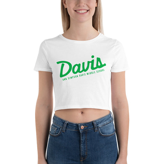 DAVIS script-Women’s Crop Tee